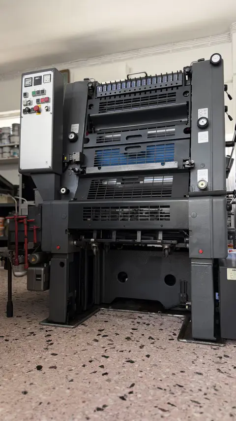 Εκτυπωτική μηχανή Heidelberg στο τυπογραφείο Typoidea στην Κόρινθο